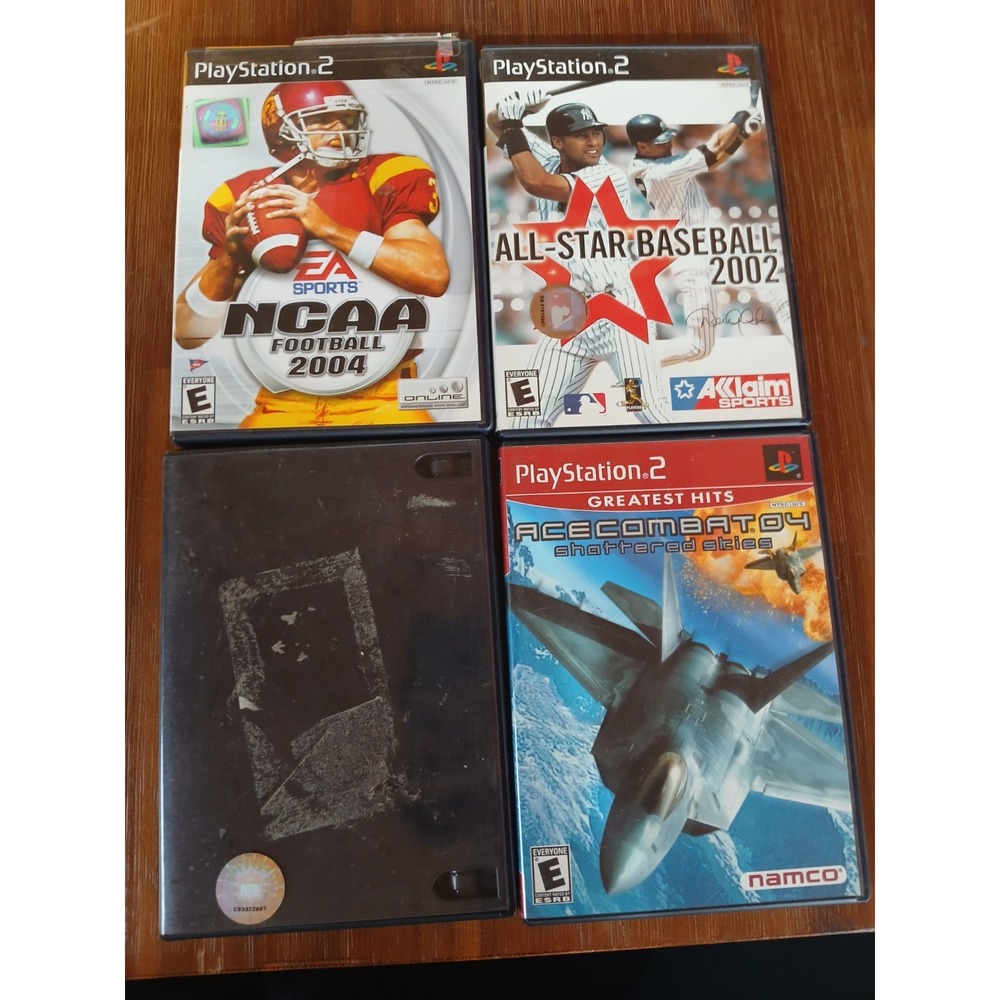 Lot of 4 Ps2 games NCAA 2004 Allstar Baseball 2002 Ace Combat 04 Gran Tourismo 3 - Picture 2 of 4